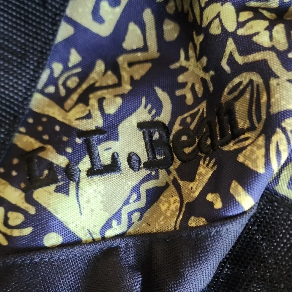 LL Bean Vintage Duffle Bag Southwest Print Large Travel Weekender